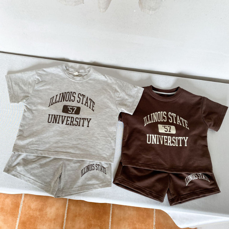 【BABY＆KID】夏新作 ILLINOIS STATEセットアップ SK063002
