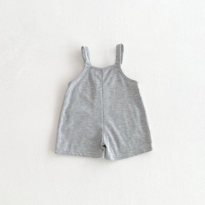 【BABY】夏新作 無地ダブルポケットサロペット、TシャツSK091116