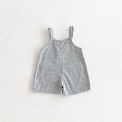 【BABY】夏新作 無地ダブルポケットサロペット、TシャツSK091116