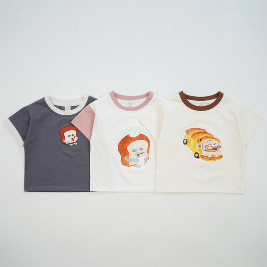 【BABY&KID】夏新作 キャラクタークルーネックTシャツSK090807
