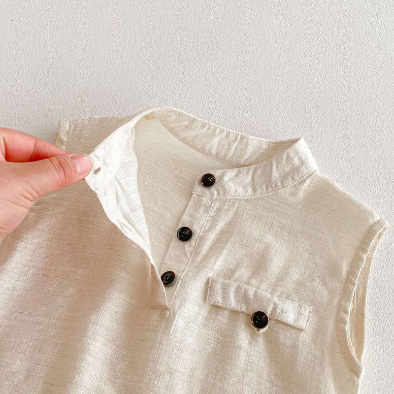 【BABY】夏新作ノースリーブトップス＆ショートパンツSK104617