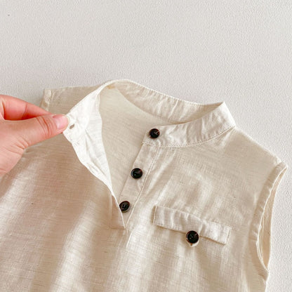 【BABY】夏新作ノースリーブトップス＆ショートパンツSK104617