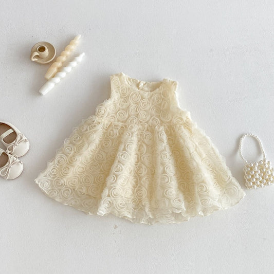 【BABY】夏新作立体ローズワンピースSK105015