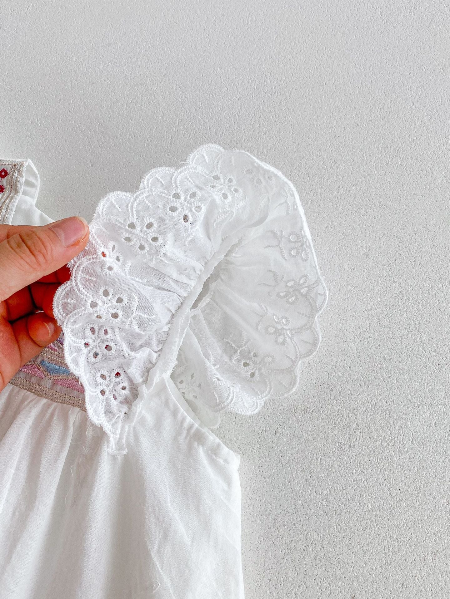 【BABY&KID】夏新作 刺繍レースワンピースSK072612