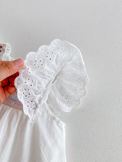 【BABY&KID】夏新作 刺繍レースワンピースSK072612