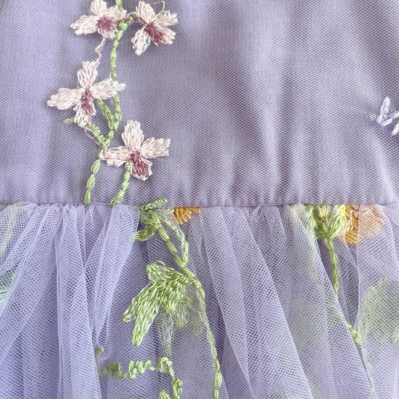 【BABY】夏新作 チュール刺繍キャミロンパースワンピSK082214