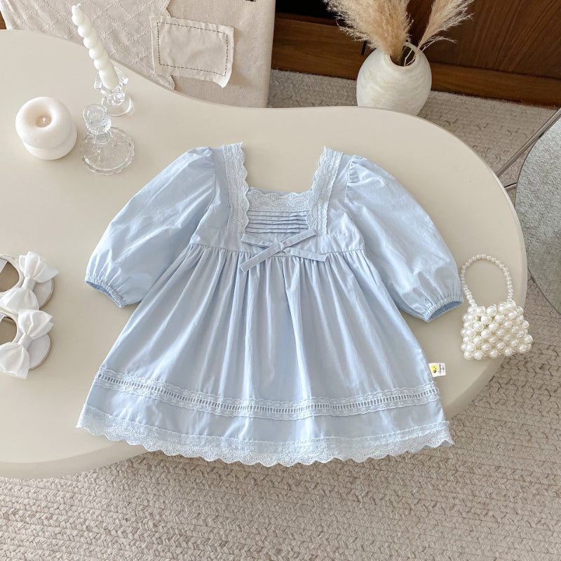 【BABY&KID】長袖フリルプリンセスワンピースSK100336