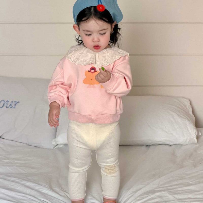 【BABY&KID】レース襟カートゥーンスウェットSK104311