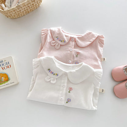 【BABY&KID】可愛い刺繍ブラウスSK100312