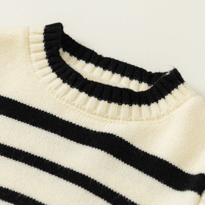 【BABY&KID】レイヤード風ボーダーニットSK101838