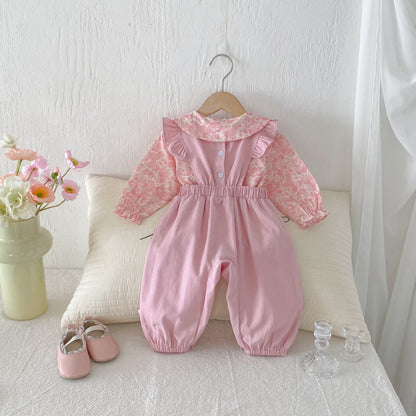 【BABY】うさぎサロペットパンツ（長ズボン）SK092308
