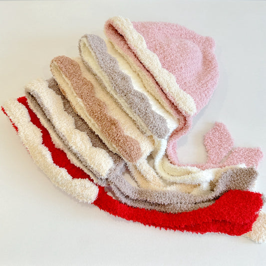 【HAT】波型ひも付き防寒帽子SK101609