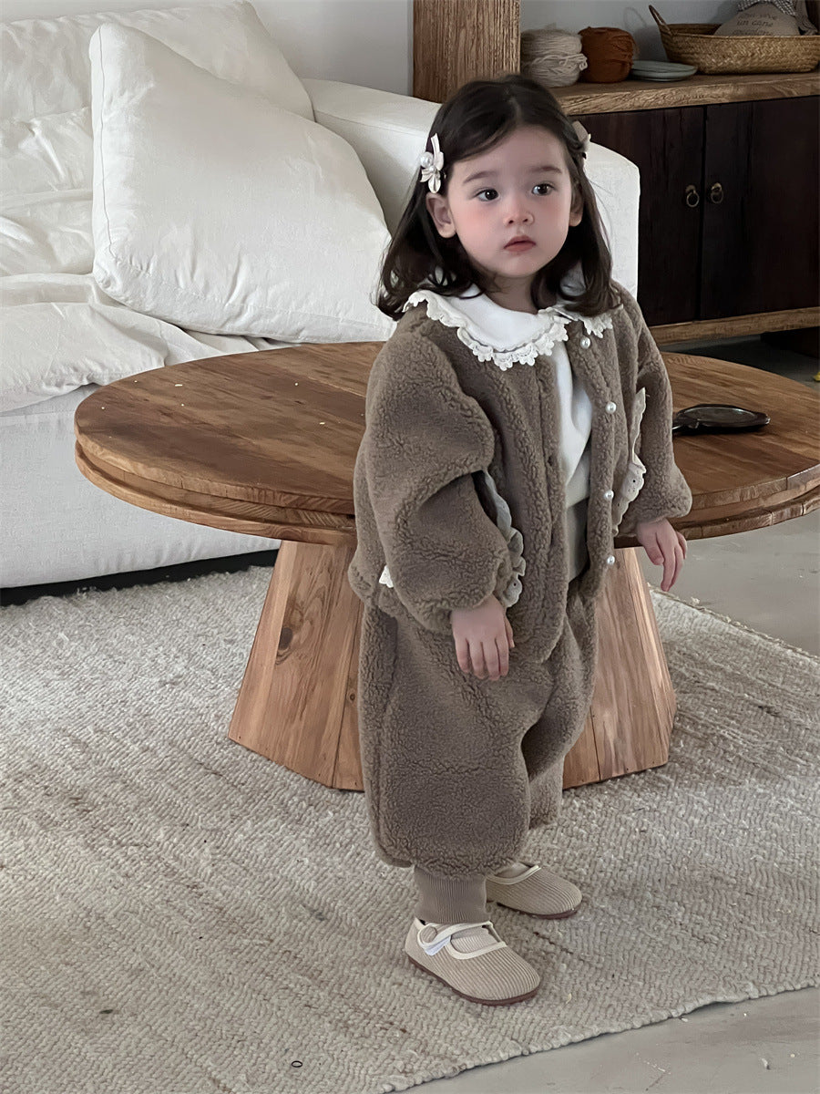 【BABY&KID】ナチュラルもこもこセットアップSK012401