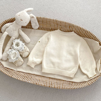 【BABY】花刺繍ニットカーディガンSK092827