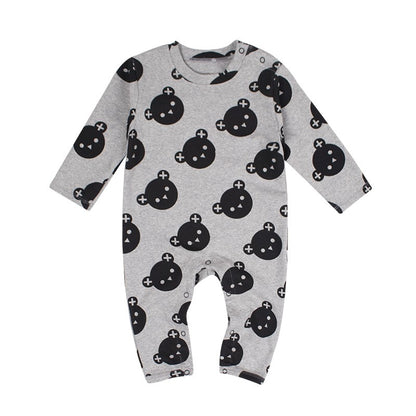 【BABY&KID】北欧風 クマロンパースSK012515