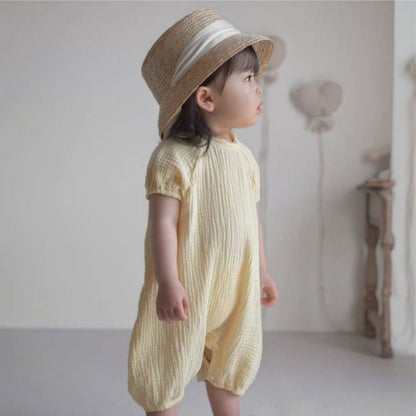 【BABY】夏新作二重ガーゼコットンロンパースSK106519