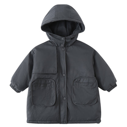 【BABY&KID】裏起毛オシャレ暖かいコートSK012604