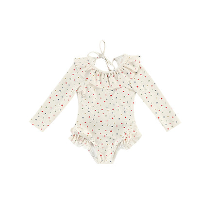 【BABY&KID】夏新作 バックオープン長袖水着SK090901