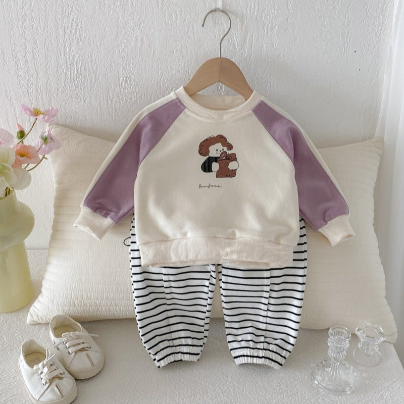 【BABY&KID】カートゥーンカジュアルセットアップSK092708
