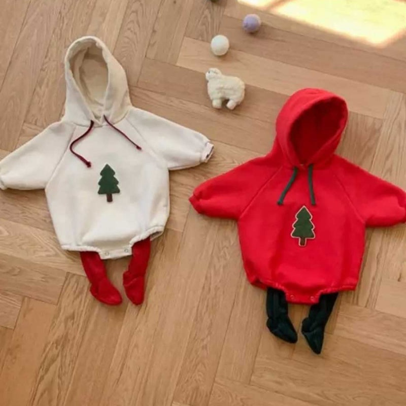 【BABY】ツリー刺繍カバーオールSK102806