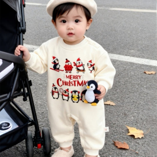 【BABY】クリスマスペンギンカバーオールSK103202