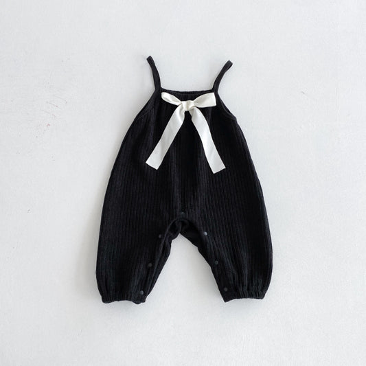 【BABY】蝶結びサロペットロンパースSK100313
