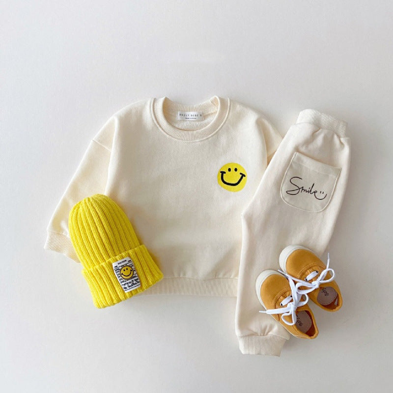 【BABY&KID】笑顔柄オシャレセットアップSK030302