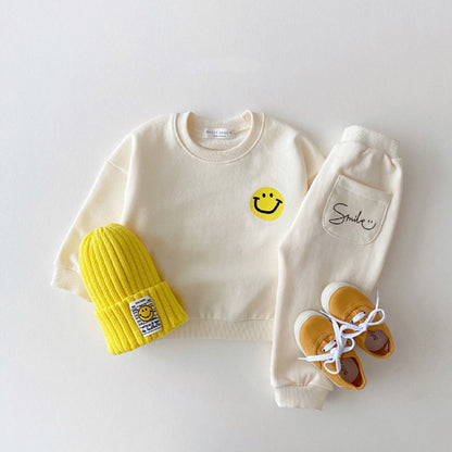 【BABY&KID】笑顔柄オシャレセットアップSK030302