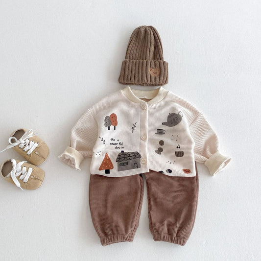【BABY&KID】ワッフルカジュアルセットアップSK050801