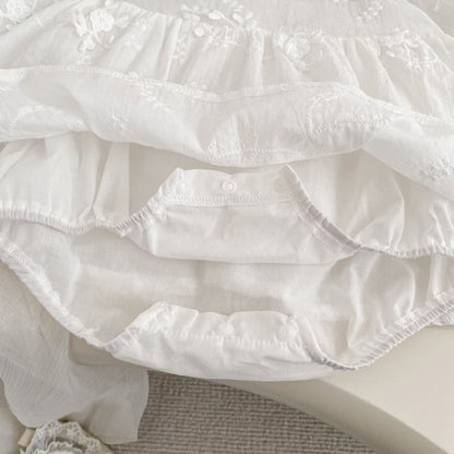 【BABY】おしゃれジャガード丸首ロンパースSK104104