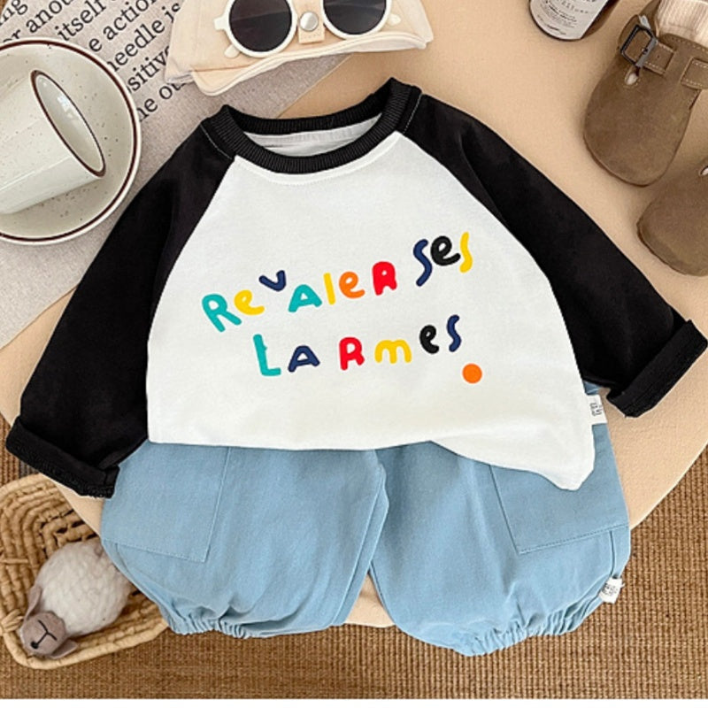【BABY&KID】ロゴ配色TシャツSK100206