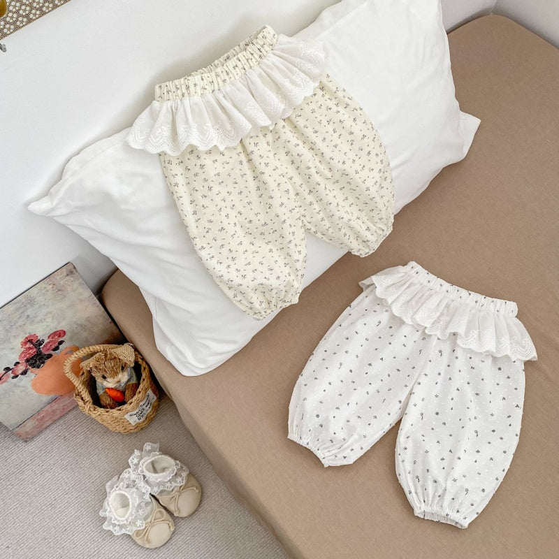【BABY&KID】夏新作レース小花柄バルーンパンツSK106402