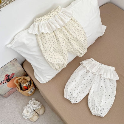 【BABY&KID】夏新作レース小花柄バルーンパンツSK106402
