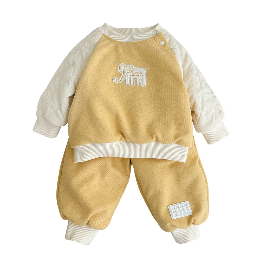 【BABY】象柄のセットアップSK11538