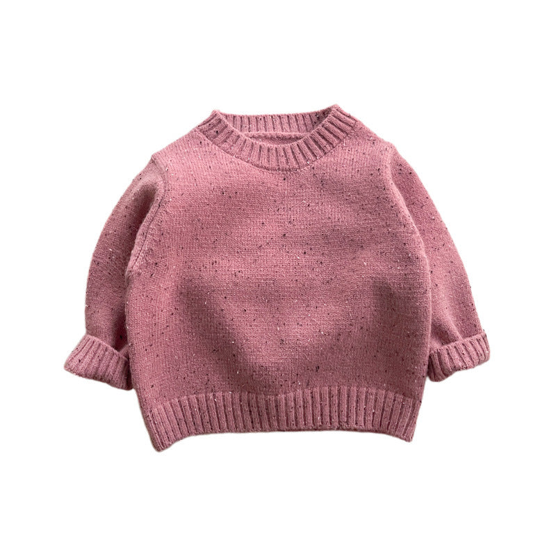 【BABY&KID】冬新作カラフルなドットのクルーネックセーターSK11431