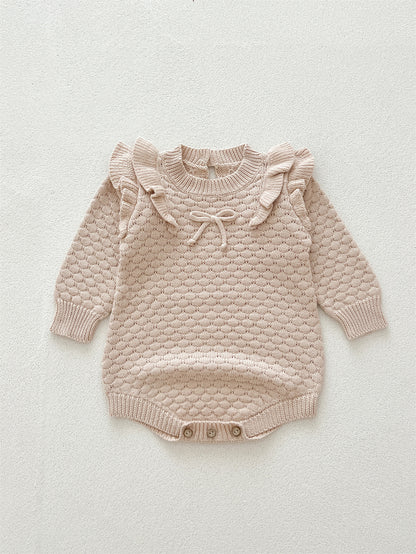 【BABY】韓国風 蝶結びロンパースSK022706