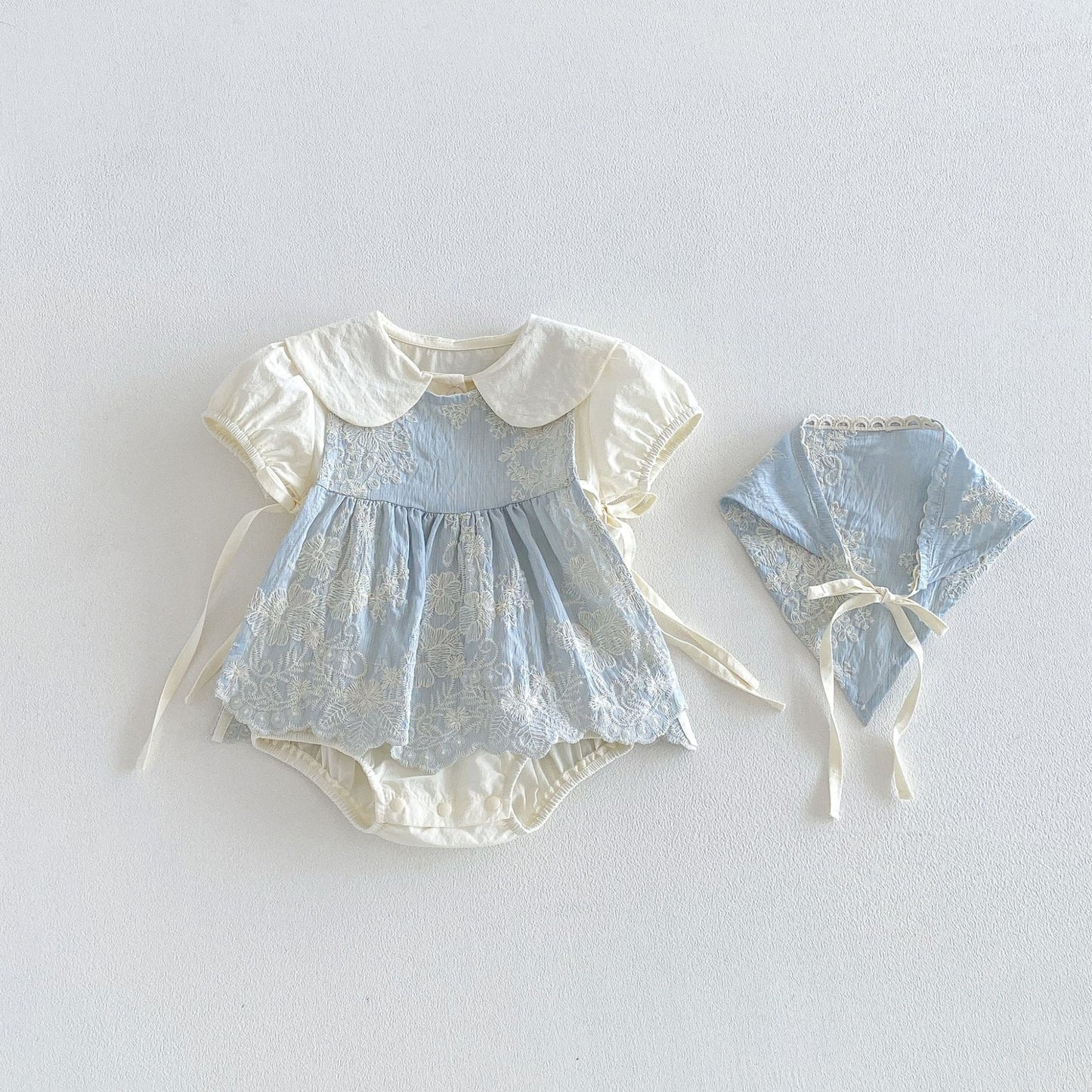 【BABY】夏新作刺繍ロンパースSK105816