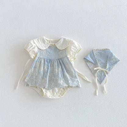 【BABY】夏新作刺繍ロンパースSK105816
