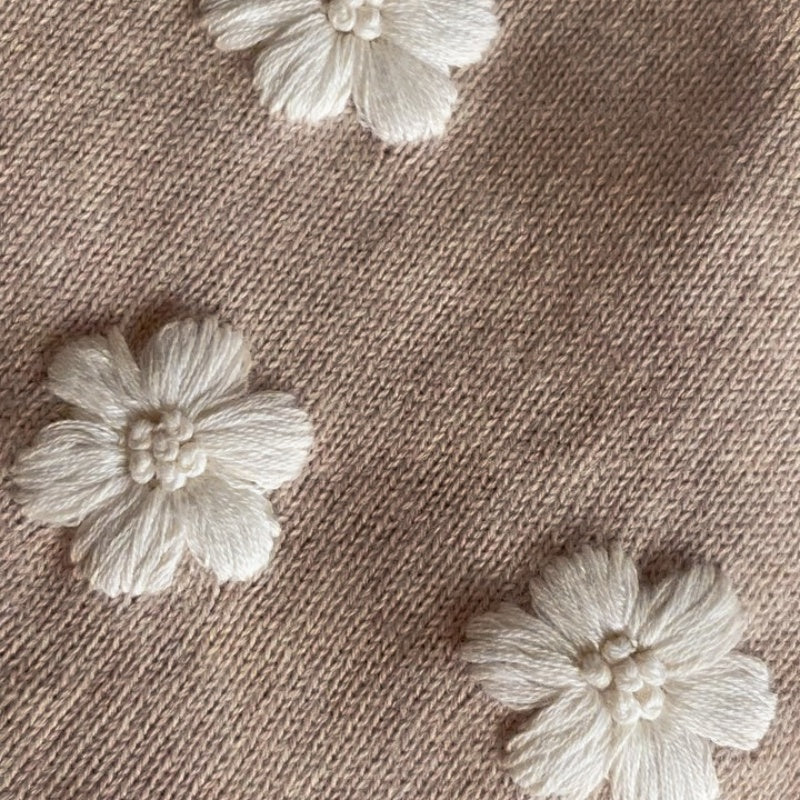 【BABY】韓国風刺繍ニットセットアップSK102203