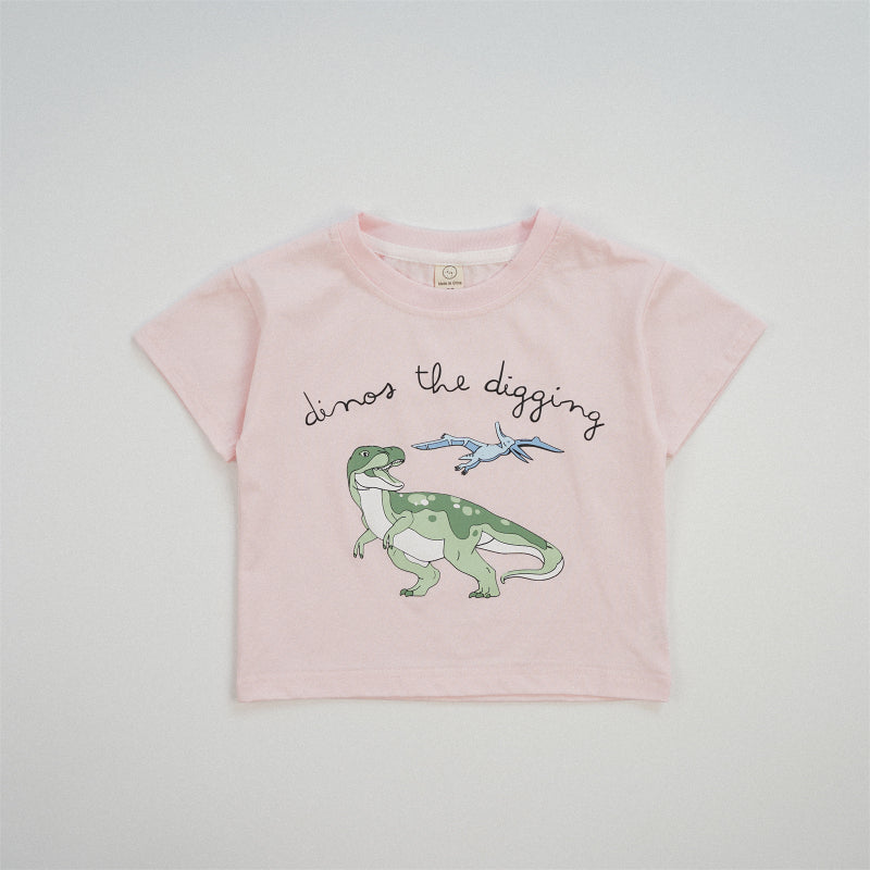【BABY&KID】夏新作 恐竜プリント半袖TシャツSK091623