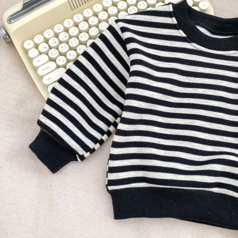 【BABY&KID】ボーダー裏起毛セットアップSK101437