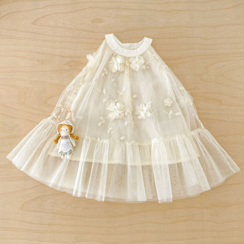 【BABY&KID】夏新作チュールジャカードワンピースSK106111
