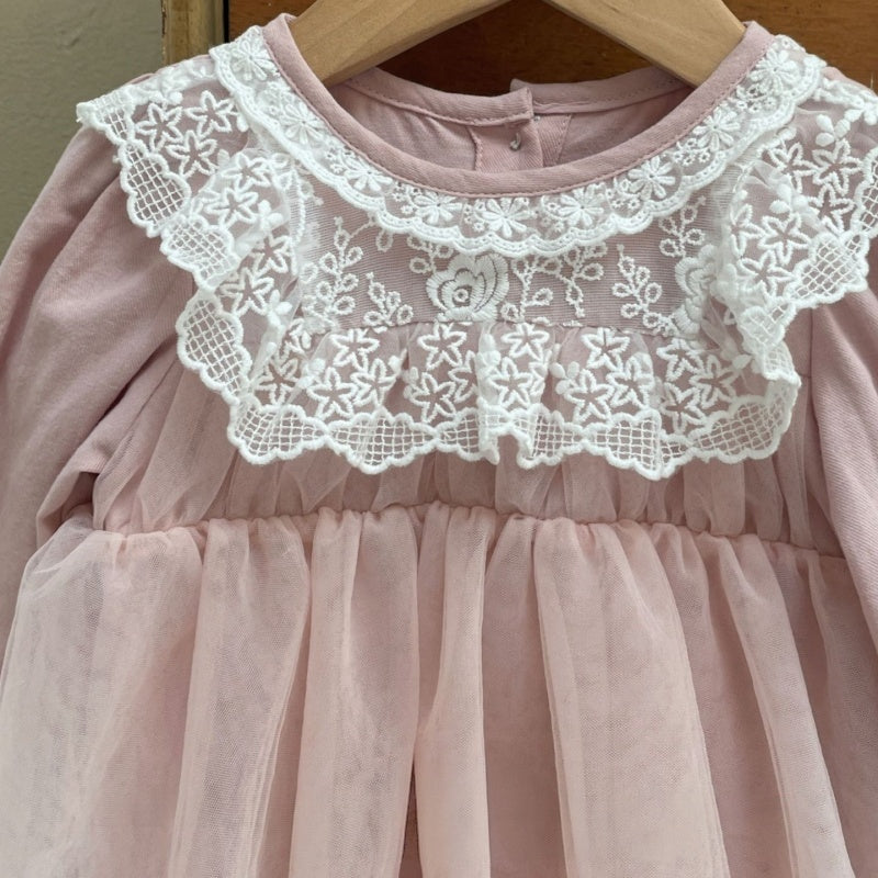 【BABY】レースチュールロンパースSK107405