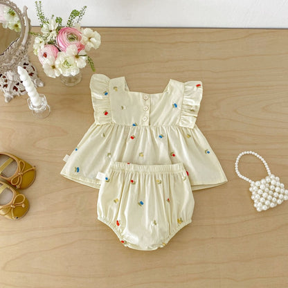 【BABY】夏新作スウィート小花柄セットアップSK105818