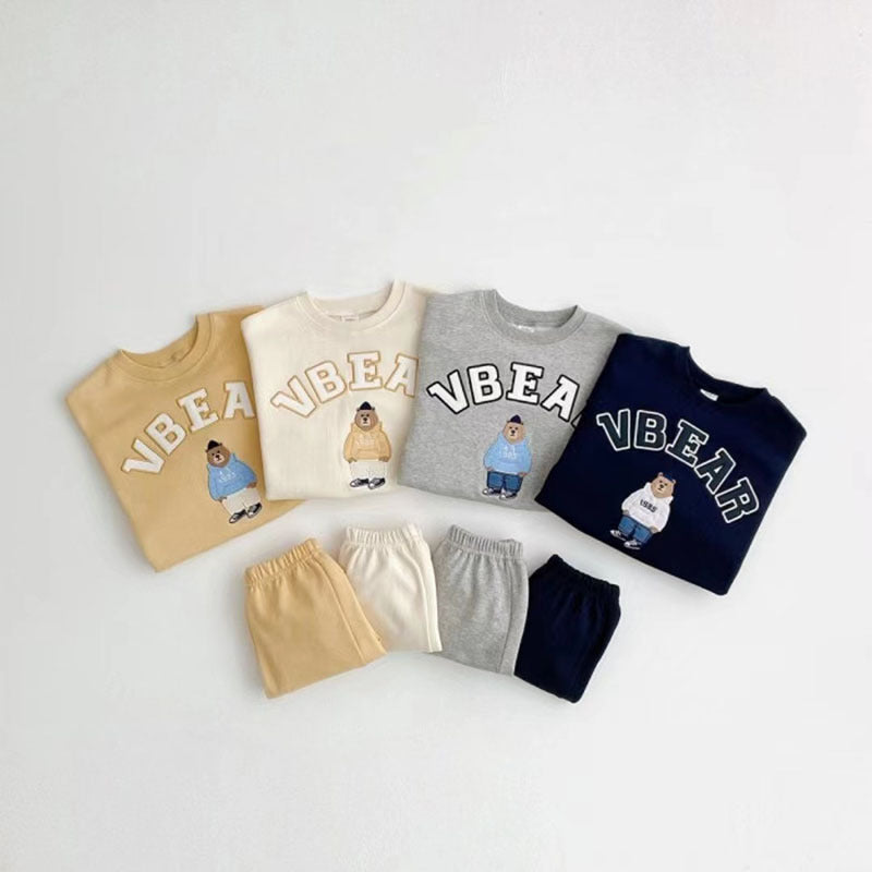 【BABY&KID】クマ柄セットアップSK020911