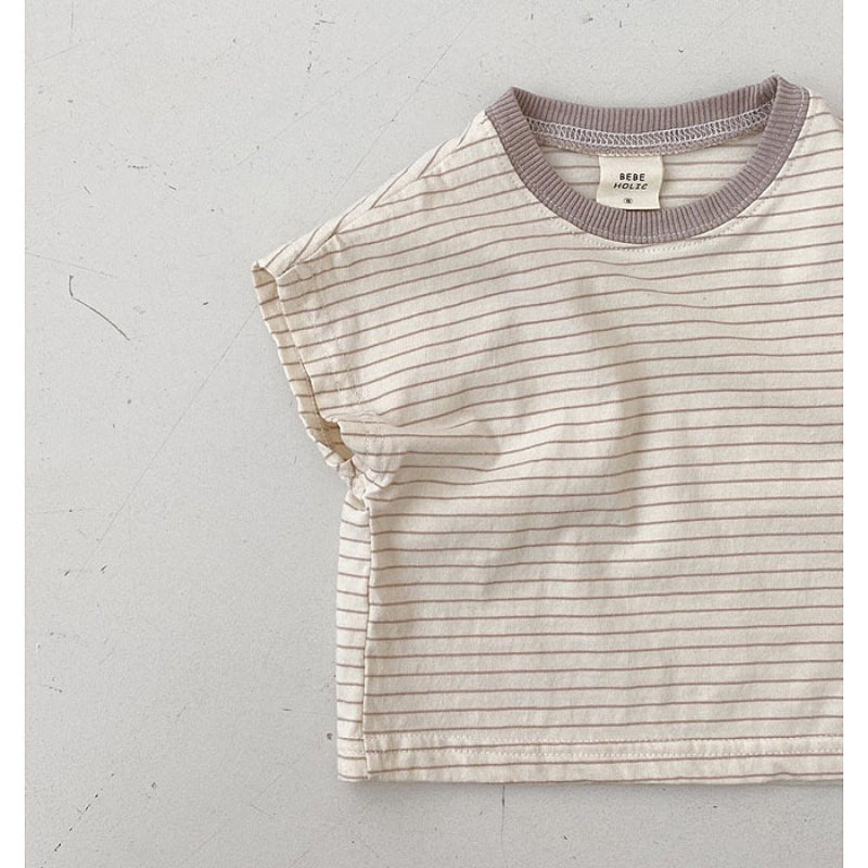 【BABY】夏新作 ボーダー半袖TシャツSK082715