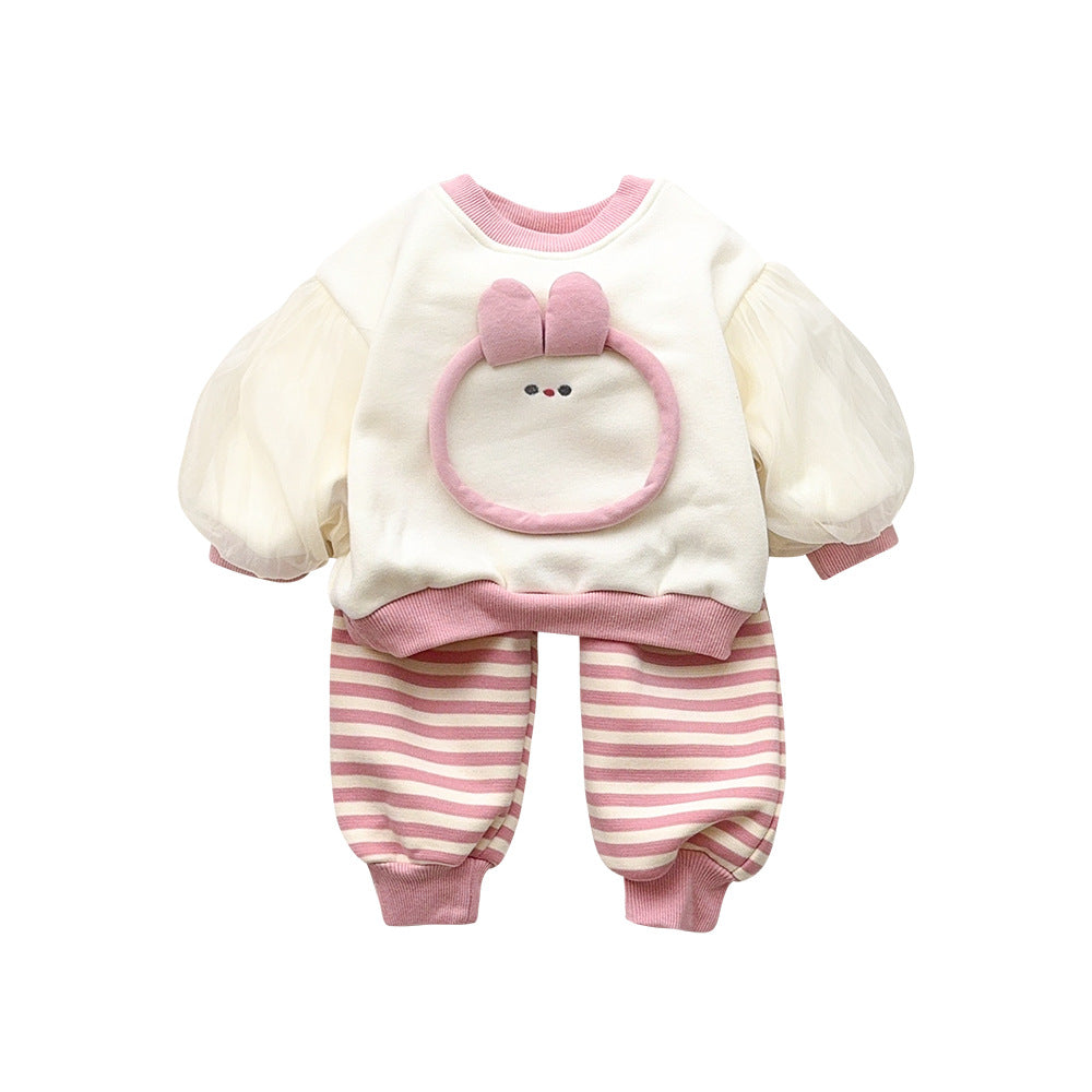 【BABY】ボーダー柄スウェットセットSK11555