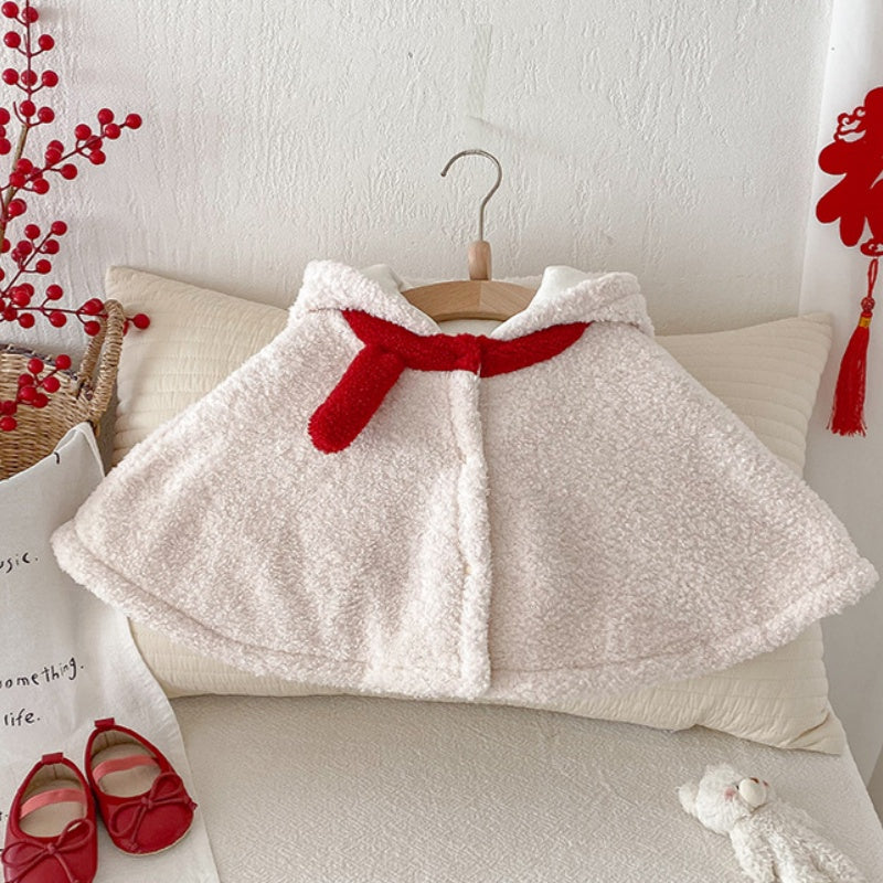 【BABY】ホワイトスノーマンボアケープSK102936