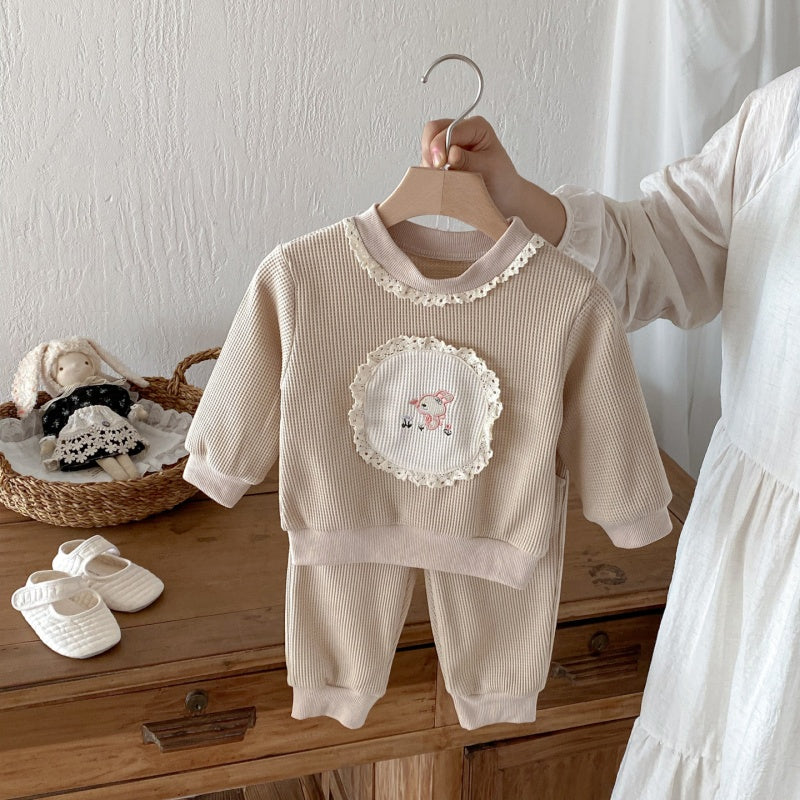 【BABY&KID】クルーネックうさぎセットアップSK092710