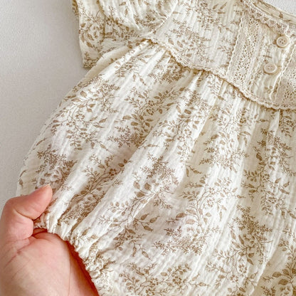 【BABY】夏新作しぼ感プリントロンパースSK104613